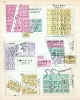 Colony, Kincade, Mont Ida, Westphalia, Greeley, Welda, Kansas State Atlas 1887